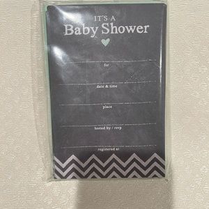 BRAND NEW Baby shower invitations (set of 5 packets)